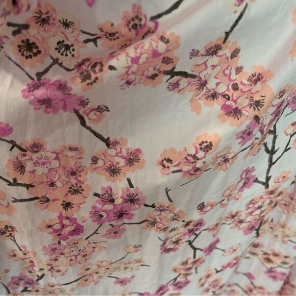 NWT J.Crew Smocked Neck Puff-Sleeve Dress in Cherry Blossom Pink Size M - Picture 6 of 9